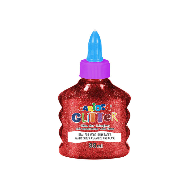 COLLA CON GLITTER SPARK 88ML ROSSO