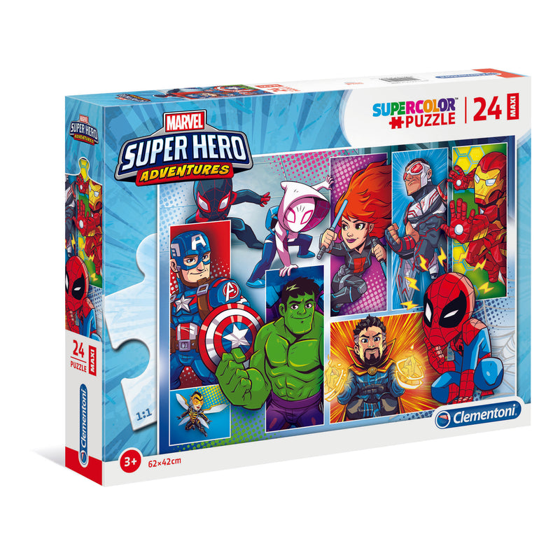 PUZZLE MARVEL SUPER HERO - 24 PEZZI MAXI