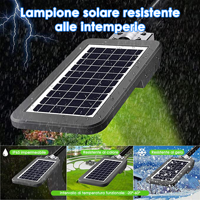 LAMPIONE SOLARE A LED U300W