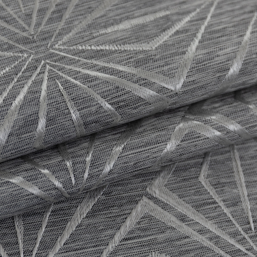 TENDA JACQUARD GRIGIA SEMI OSCURANTE FANTASIA A ROMBI 1 PANNELLO 140X145CM