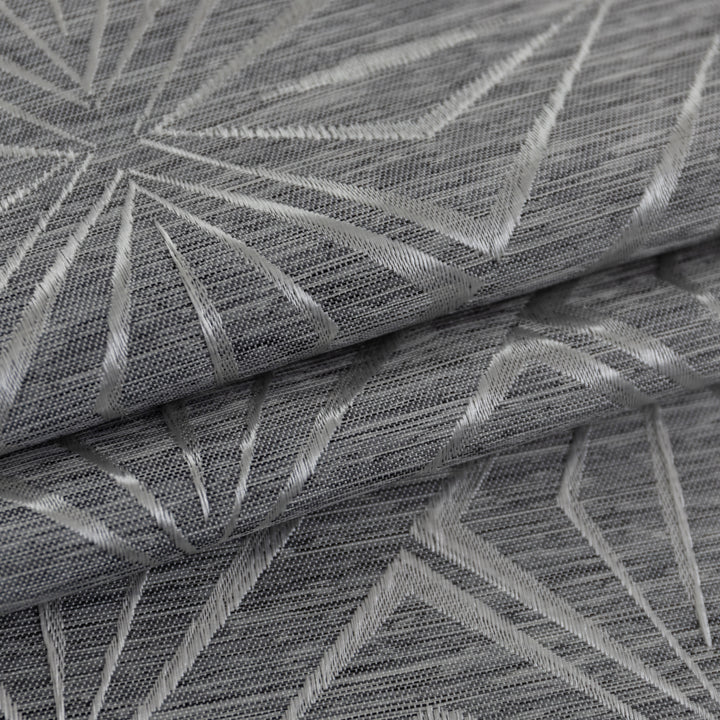 TENDA JACQUARD GRIGIA SEMI OSCURANTE FANTASIA A ROMBI 1 PANNELLO 140X145CM