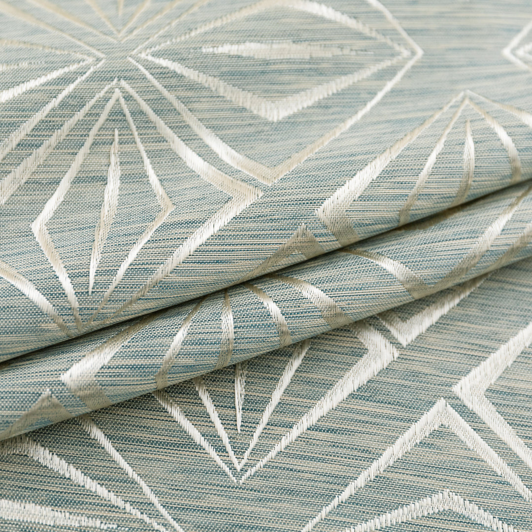 TENDA JACQUARD VERDE SEMI OSCURANTE FANTASIA A ROMBI 1 PANNELLO 140X145CM