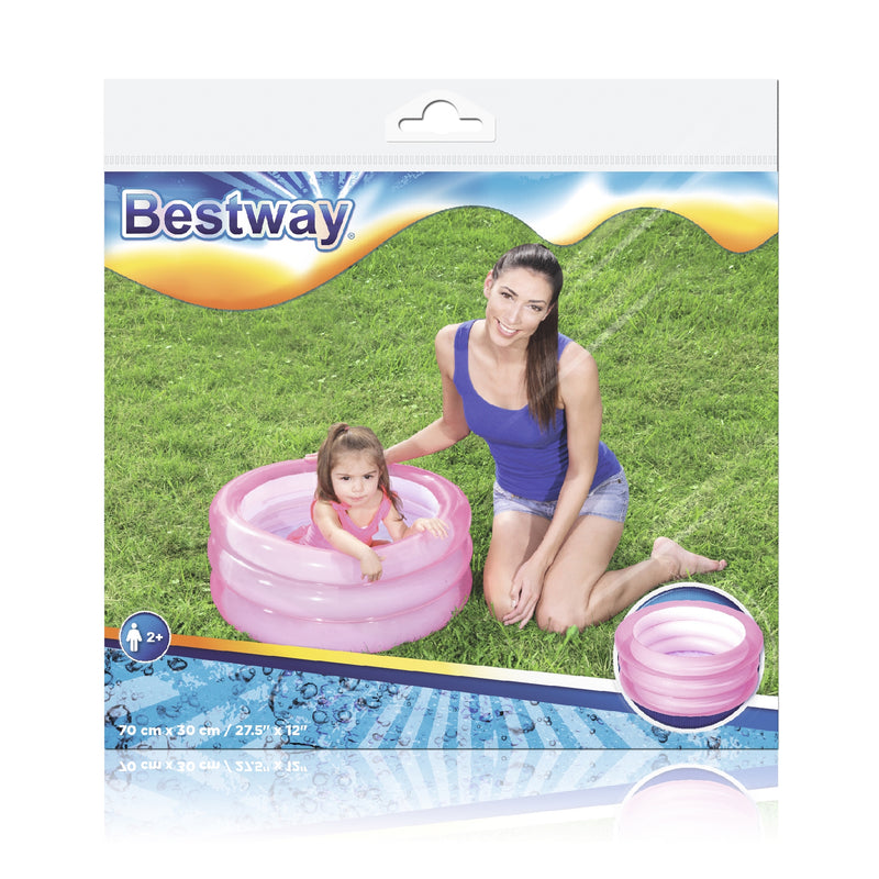 BW51033 PISCINA 3 ANELLI CON FONDO GONFIABILE 70X30CM