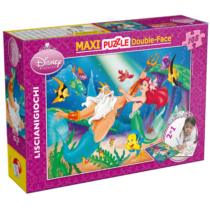 PUZZLE DOUBLE-FACE MAXI FLOOR 108 PEZZI - LA SIRENETTA