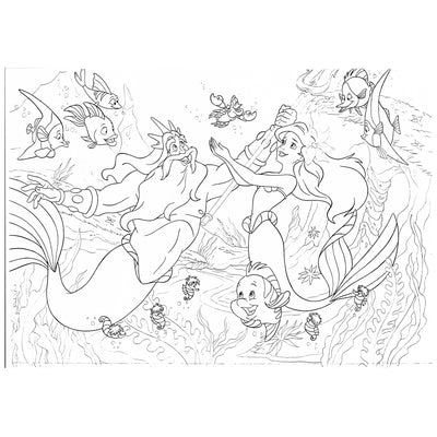 PUZZLE DF MAXI FLOOR THE LITTLE MERMAID - 108 PEZZI