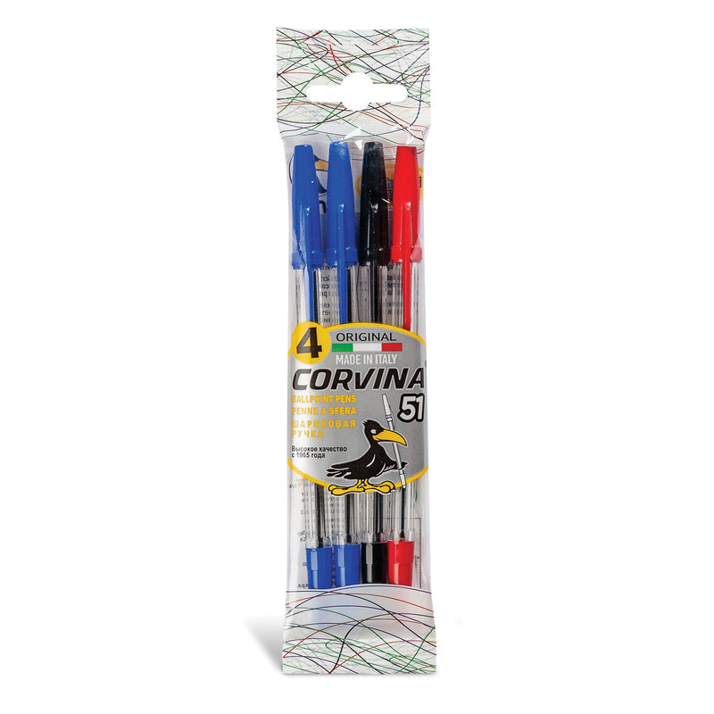 CORVINA 51 FLOWPACK 4 PENNE A SFERA ASSORTITE
