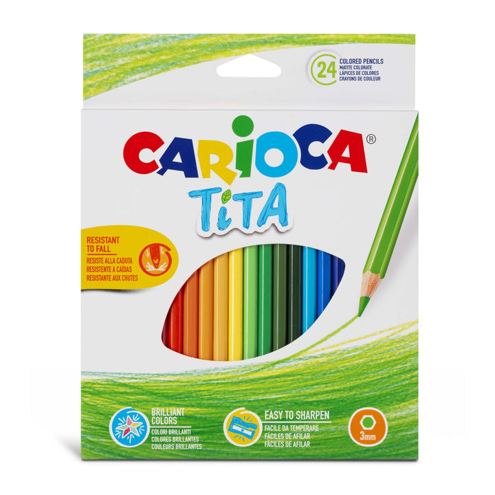 SCATOLA 24 MATITE COLORATE TITA