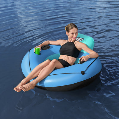 BW43108 POLTRONA WHITECAP RIDER Ø106CM CON MANIGLIE, PORTABICCHIERI, CORDA E TOPPA DI RIPARAZIONE