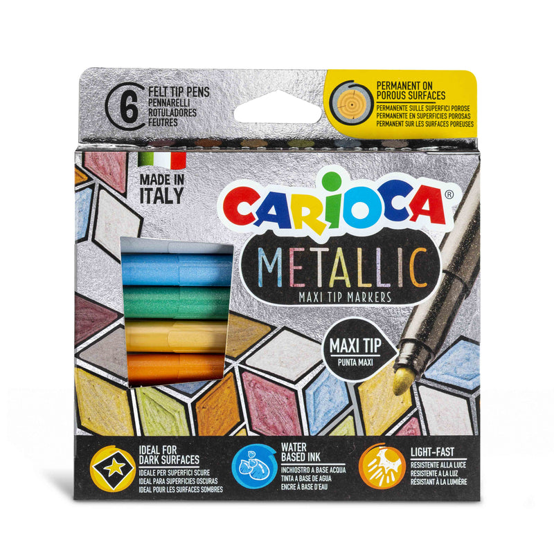 SCATOLA 6 METALLIC MAXI MARKERS