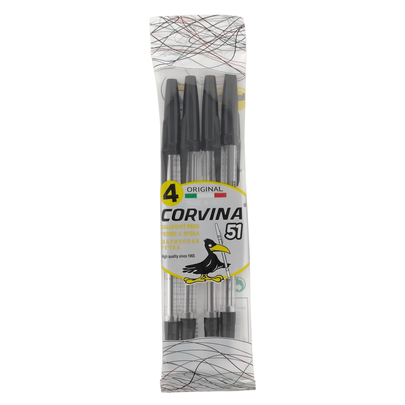 CORVINA 51 FLOWPACK 4 PENNE A SFERA NERO