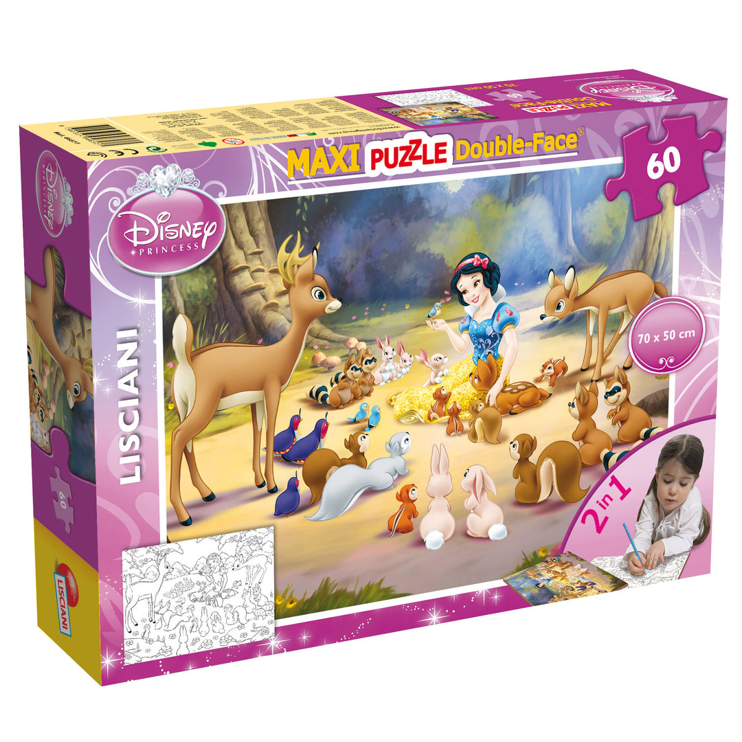 PUZZLE DOUBLE-FACE MAXI FLOOR 60 PEZZI - BIANCANEVE