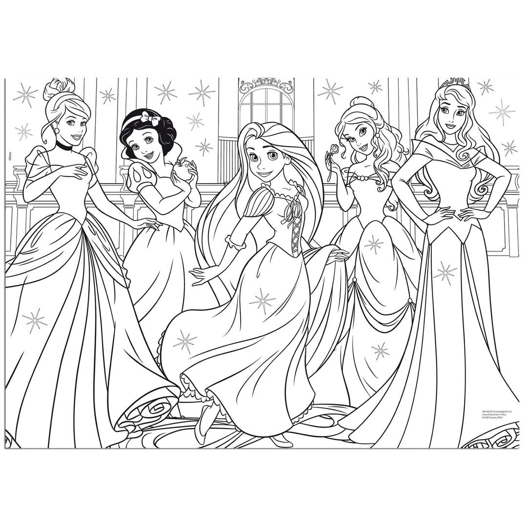 PUZZLE DOUBLE-FACE MAXI FLOOR 60 PEZZI - PRINCIPESSE