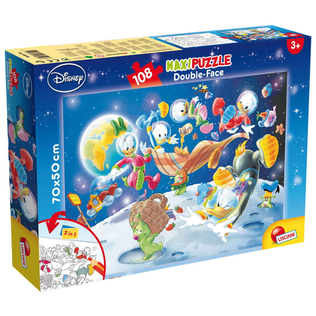 PUZZLE DOUBLE-FACE MAXI FLOOR 108 PEZZI - PRINCIPESSE