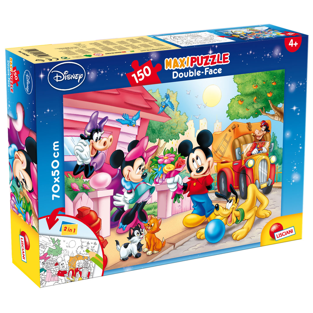 PUZZLE DOUBLE-FACE MAXI FLOOR 150 PEZZI - TOPOLINO