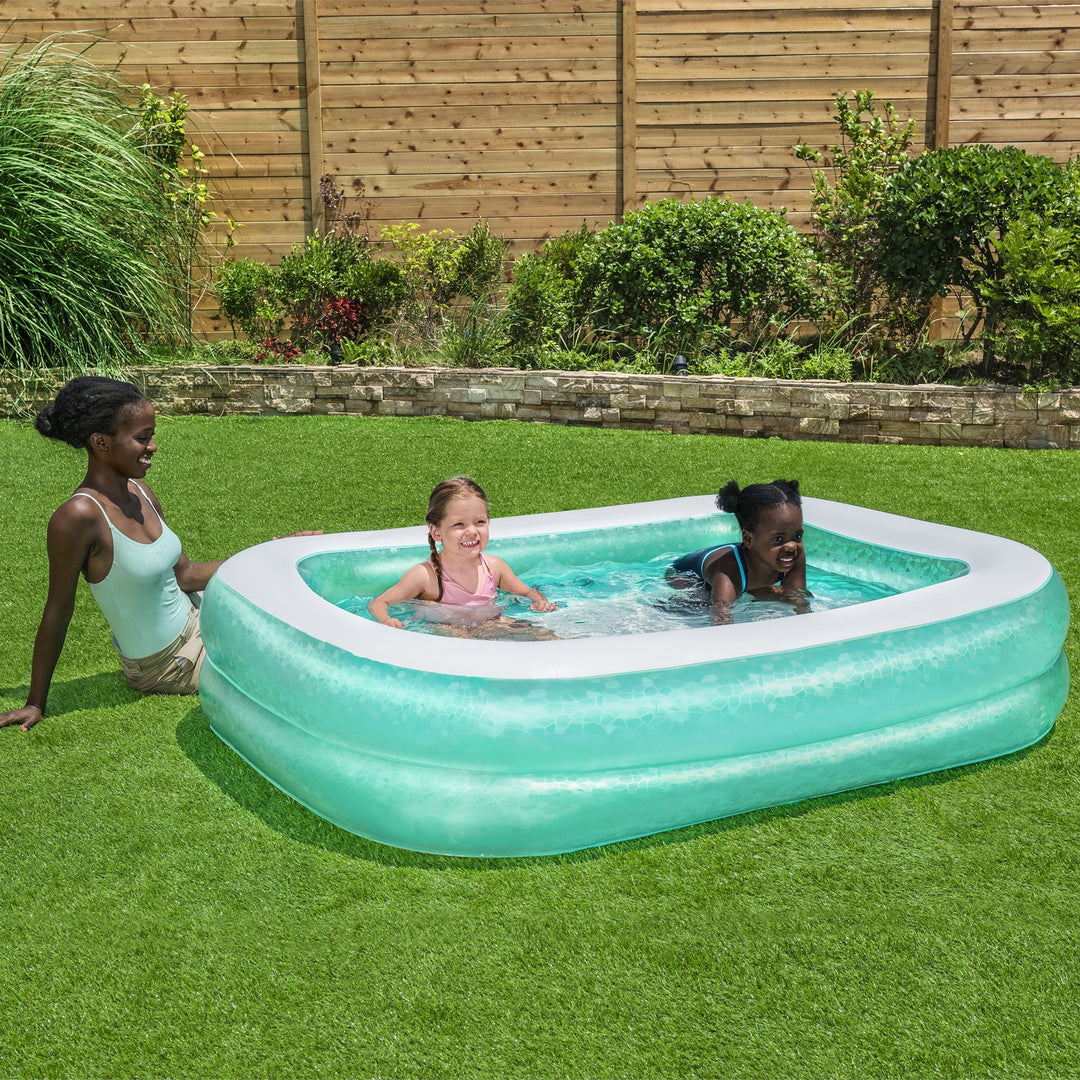 BW54005 PISCINA FAMILY RETTANGOLARE A 2 ANELLI 200X146X48CM