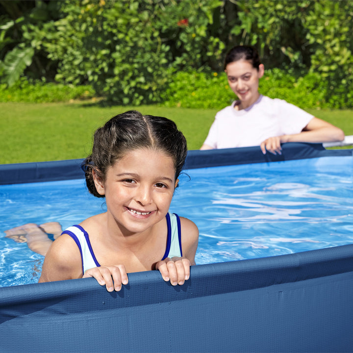 BW56401 PISCINA STEEL PRO FRAME RETTANGOLARE 221X150X43CM PREDISPOSTA PER POMPA FILTRO
