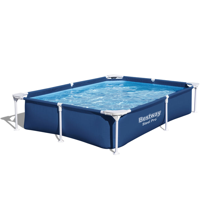 BW56401 PISCINA STEEL PRO FRAME RETTANGOLARE 221X150X43CM PREDISPOSTA PER POMPA FILTRO