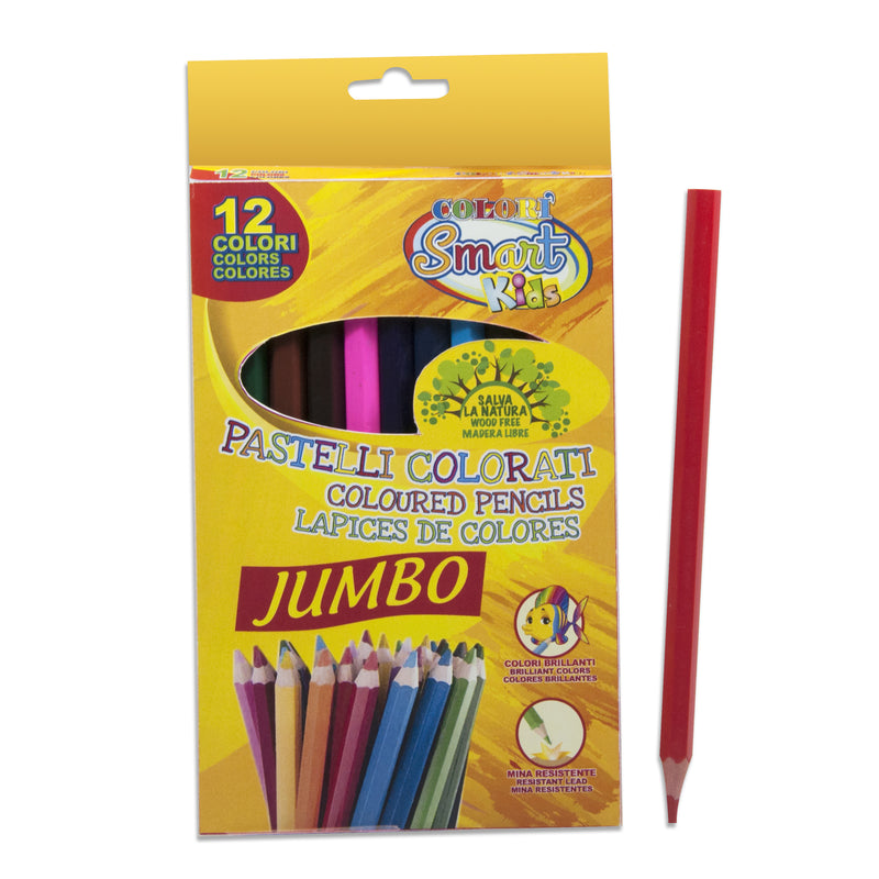 SCATOLA 12 PASTELLI JUMBO COLORÌ SMART KIDS