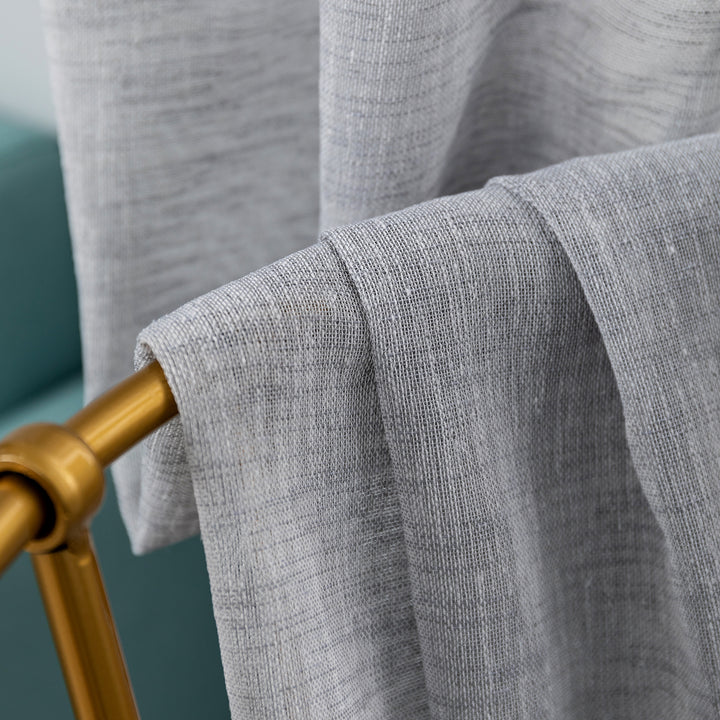 TENDA ITACA FILTRANTE SIMIL LINO 1 PANNELLO 140X290CM GRIGIO