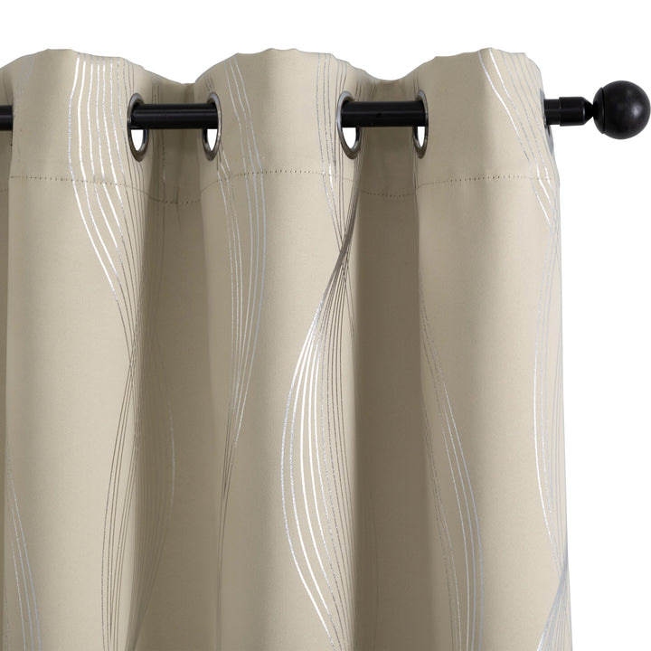TENDA DOMINICA OSCURANTE FANTASIA ONDE 1 PANNELLO 140X145CM BEIGE