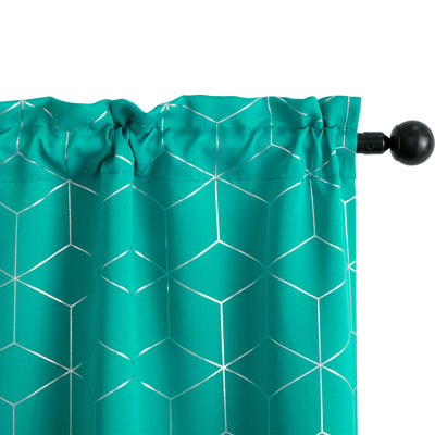 COPPIA TENDE ELBA OSCURANTI FANTASIA 3D 2X70X145CM VERDE ACQUA