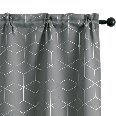 COPPIA TENDE ELBA OSCURANTI FANTASIA 3D 2X70X235CM GRIGIO