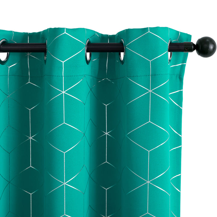 TENDA ELBA OSCURANTE FANTASIA 3D 1 PANNELLO 140X145CM VERDE ACQUA
