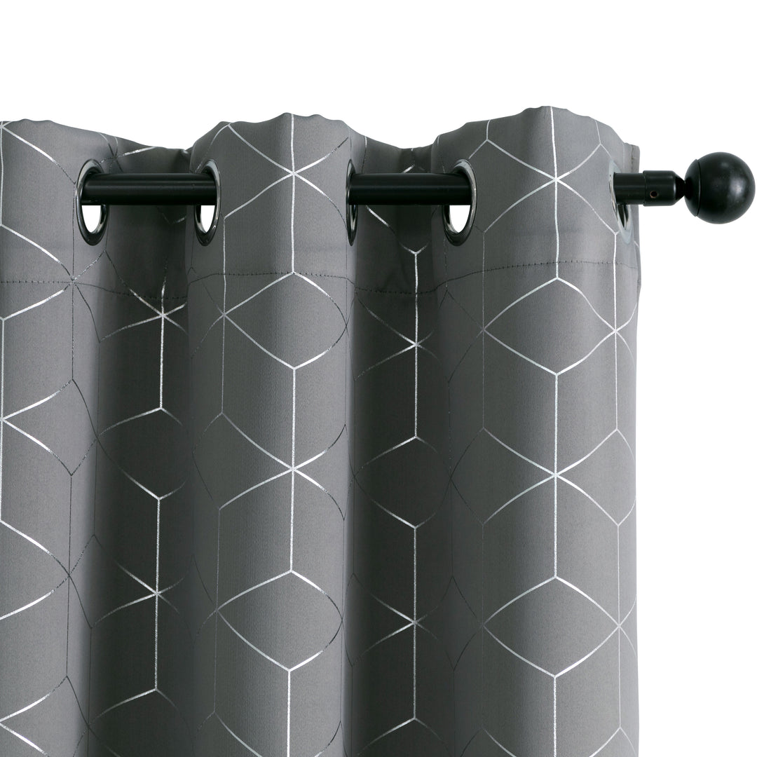 TENDA ELBA OSCURANTE FANTASIA 3D 1 PANNELLO 140X145CM GRIGIO