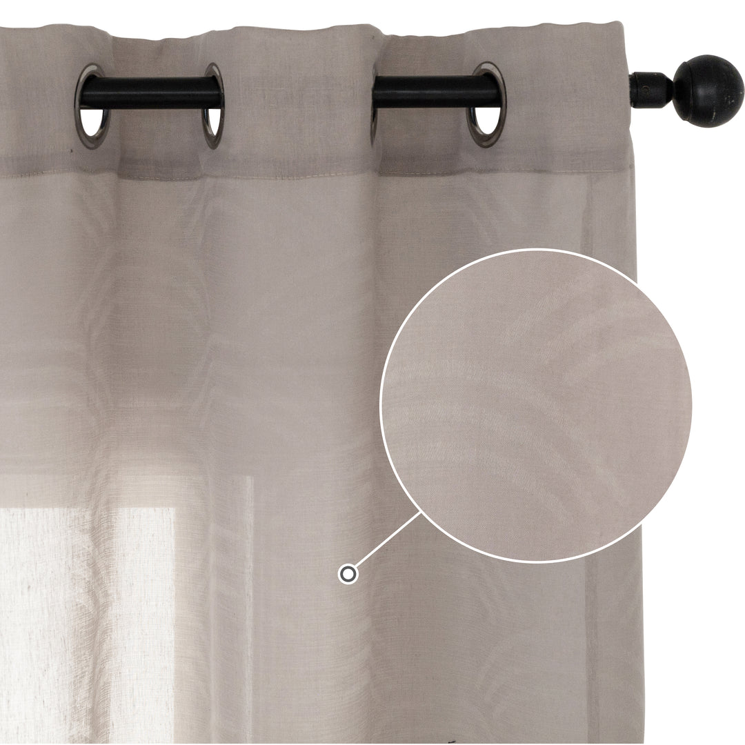 TENDA TORTORA SEMI TRASPARENTE FANTASIA ONDE 1 PANNELLO 140X285CM