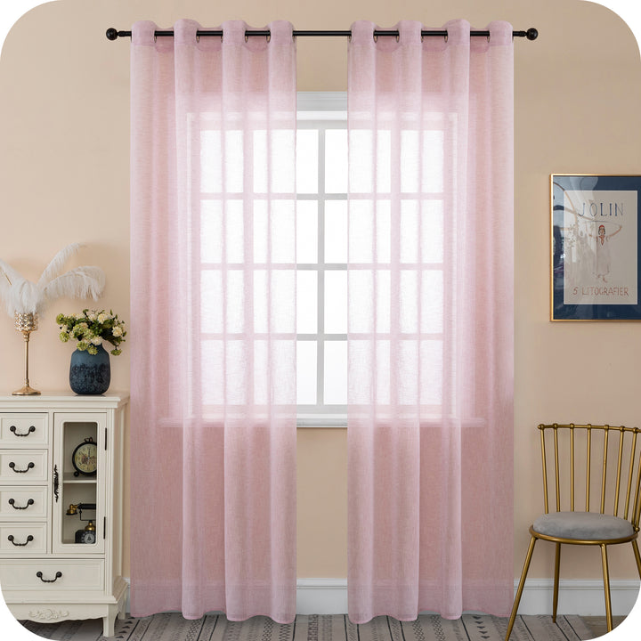 TENDA ITACA FILTRANTE SIMIL LINO 1 PANNELLO 140X240CM ROSA