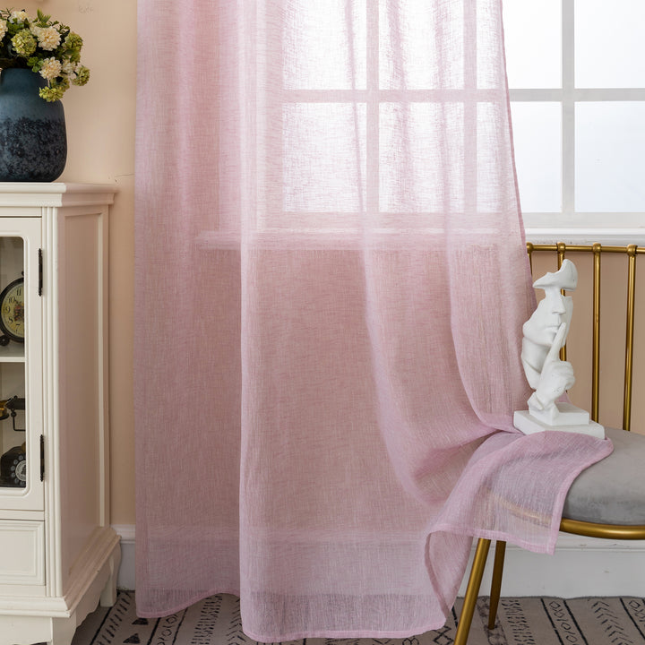 TENDA ITACA FILTRANTE SIMIL LINO 1 PANNELLO 140X240CM ROSA