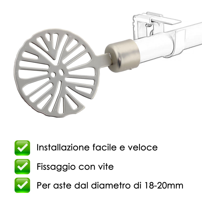 TERMINALE RUOTA 2PZ NICHEL SATINATO