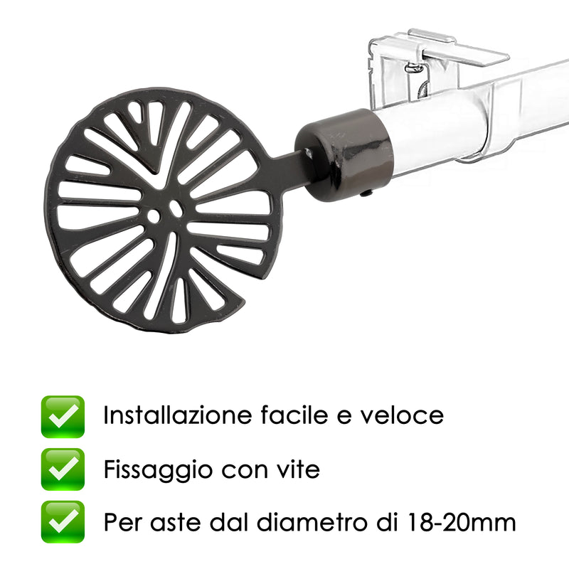 TERMINALE RUOTA 2PZ NICHEL NERO