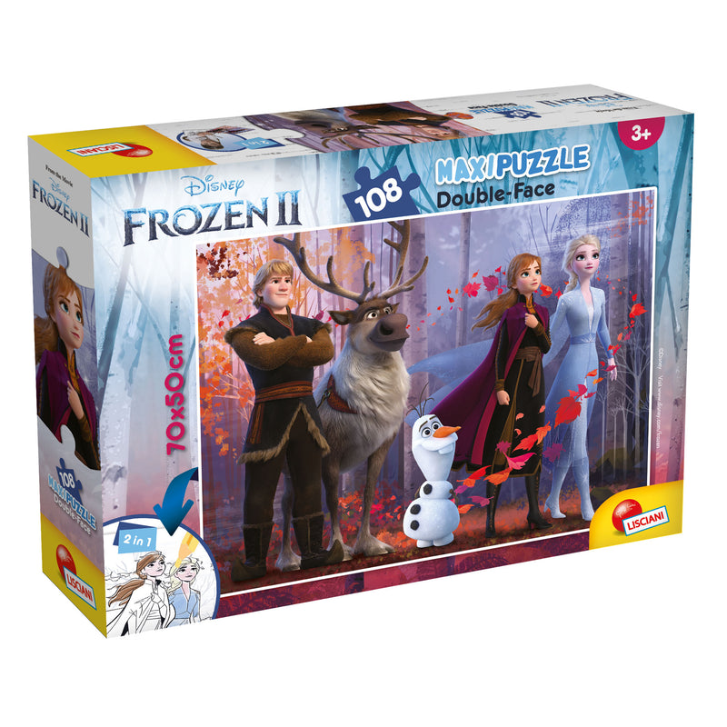 PUZZLE DOUBLE-FACE MAXI FLOOR 108 PEZZI - FROZEN