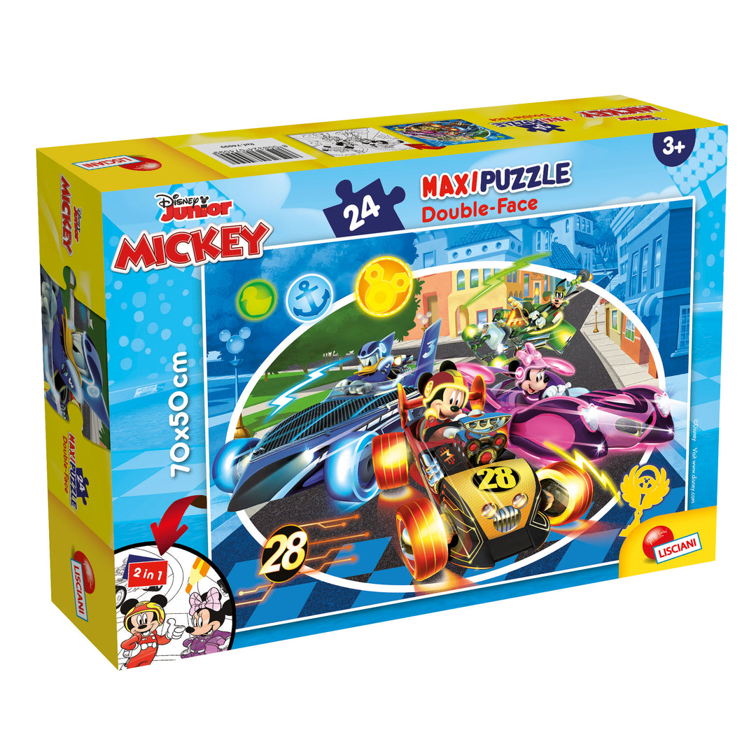 PUZZLE DOUBLE-FACE MAXI FLOOR 24 PEZZI - TOPOLINO