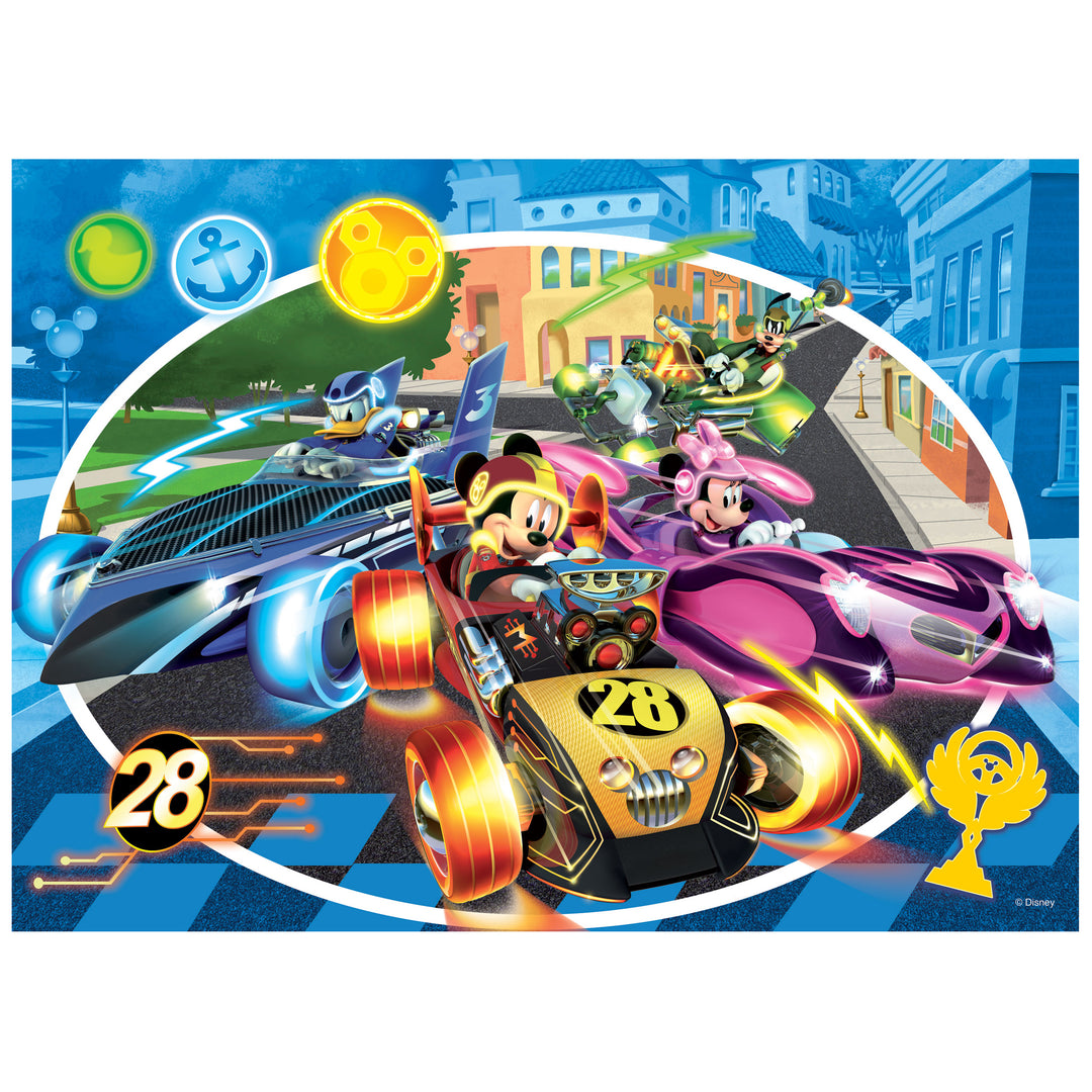 PUZZLE DOUBLE-FACE MAXI FLOOR 24 PEZZI - TOPOLINO