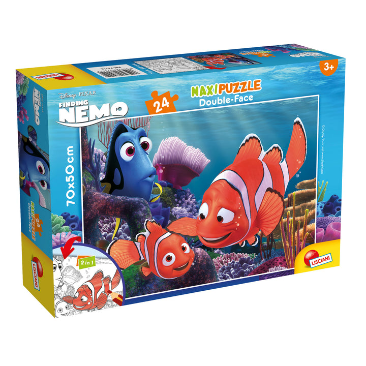 PUZZLE DOUBLE-FACE MAXI FLOOR 24 PEZZI - NEMO