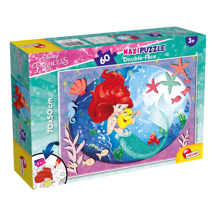 PUZZLE DOUBLE-FACE MAXI FLOOR 60 PEZZI - LA SIRENETTA