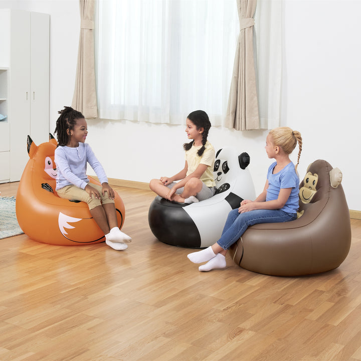 BW75116 POLTRONCINA GONFIABILE ANIMALI BUFFI 72X72CM