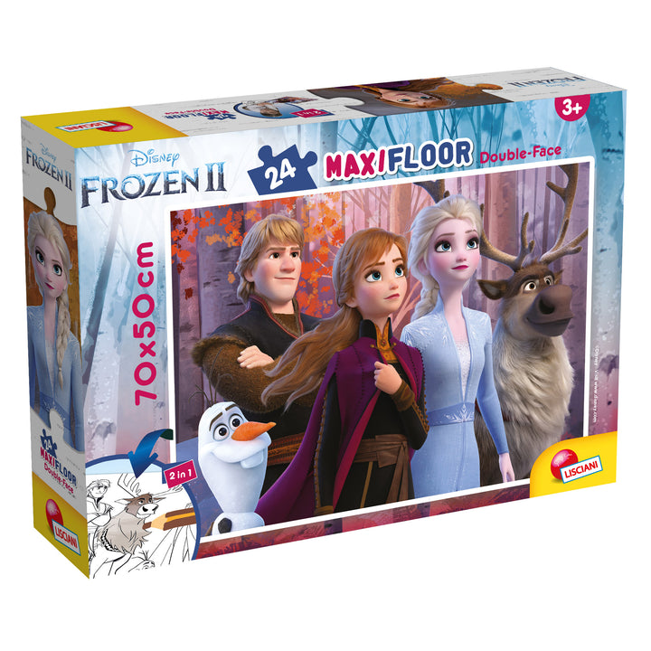 PUZZLE DOUBLE-FACE MAXI FLOOR 24 PEZZI - FROZEN