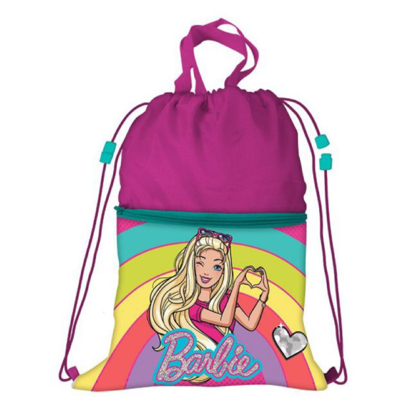 SACCA ZAINO CON TASCA 44X33 BARBIE