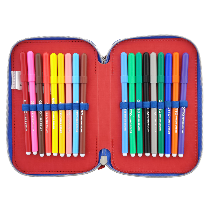 ASTUCCIO 3 ZIP GIOTTO TURBOCOLOR SPIDERMAN