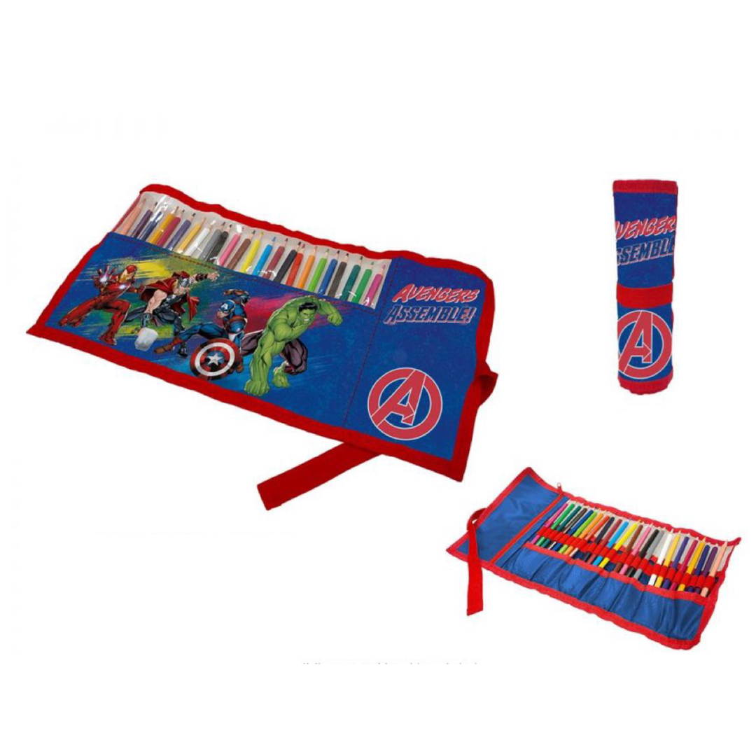 ASTUCCIO ROLL CON 24 PASTELLI AVENGERS