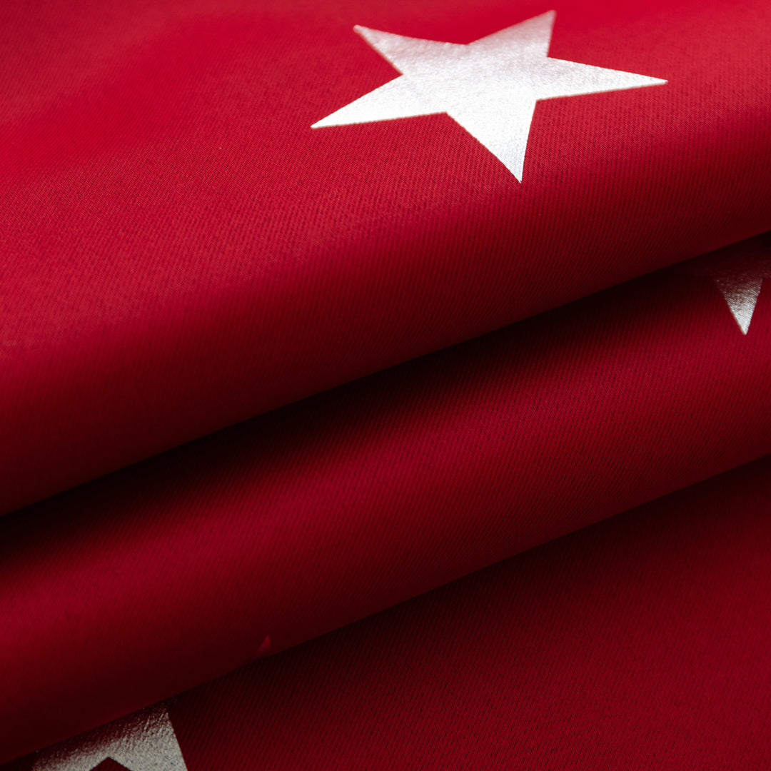TENDA OSCURANTE FANTASIA STELLE ARGENTATE 1 PANNELLO 140X145CM ROSSO