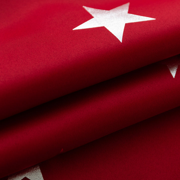 TENDA OSCURANTE FANTASIA STELLE ARGENTATE 1 PANNELLO 140X145CM ROSSO