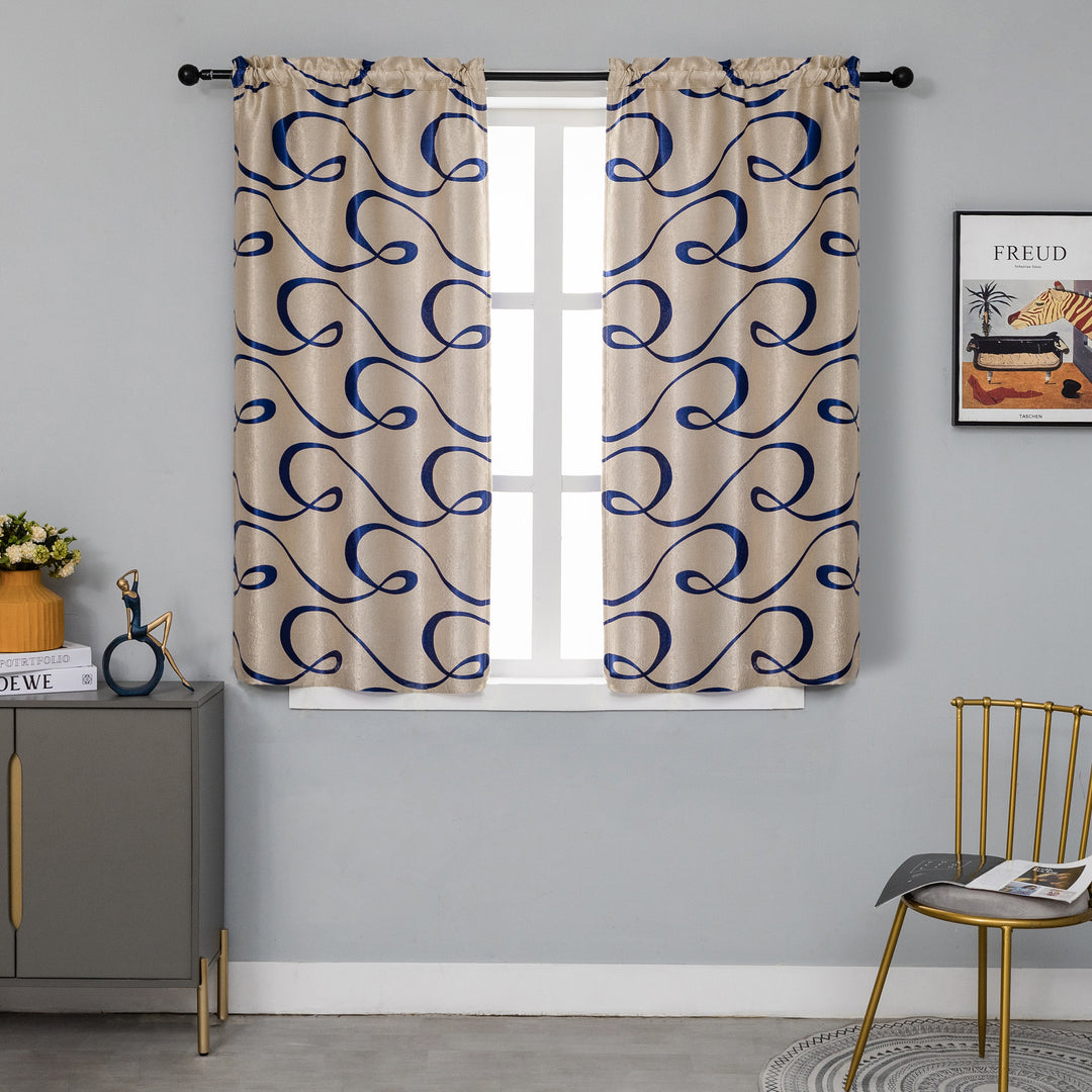 Tenda Oscurante Termica Teal Con Occhielli, Coppia 116,8x182,9 Cm, 100% Poliestere