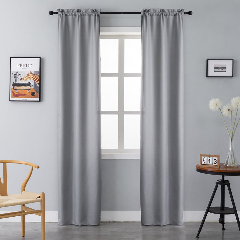 COPPIA TENDE KOMODO SEMI COPRENTI 2X70X235CM GRIGIO