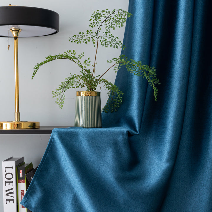 TENDA JERSEY OSCURANTE METALLIZZATA 1 PANNELLO 140X235CM BLU