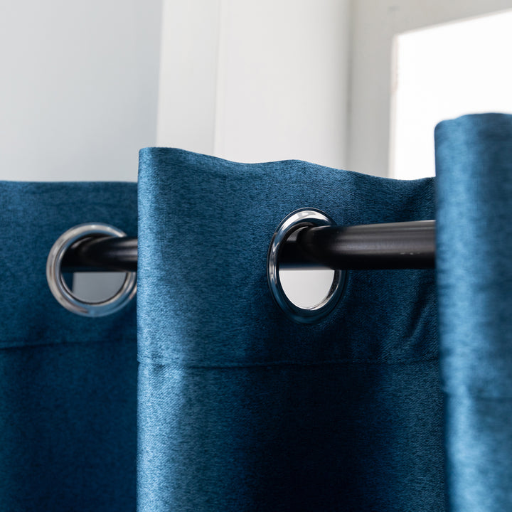 TENDA JERSEY OSCURANTE METALLIZZATA 1 PANNELLO 140X145CM BLU