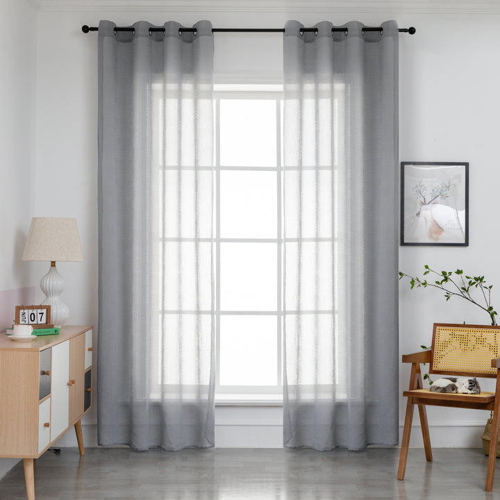 TENDA GRIGIA SEMI TRASPARENTE FANTASIA ONDE 1 PANNELLO 140X285CM